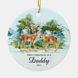 Erste Weihnachten als Vater Hirsch Keepake Weihnac Keramik Ornament
