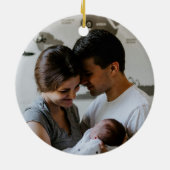 Erste Weihnachten als Vater Hirsch Keepake Weihnac Keramik Ornament (Hinten)