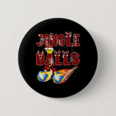 Erste Weihnachten als Vater Jingle Volleyball Papa Button (Vorderseite)