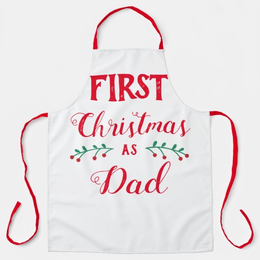 Erste Weihnachten als Vater Schürze (Vorderseite)