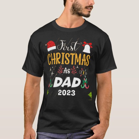 Erste Weihnachten als Vater T-Shirt (Vorderseite)