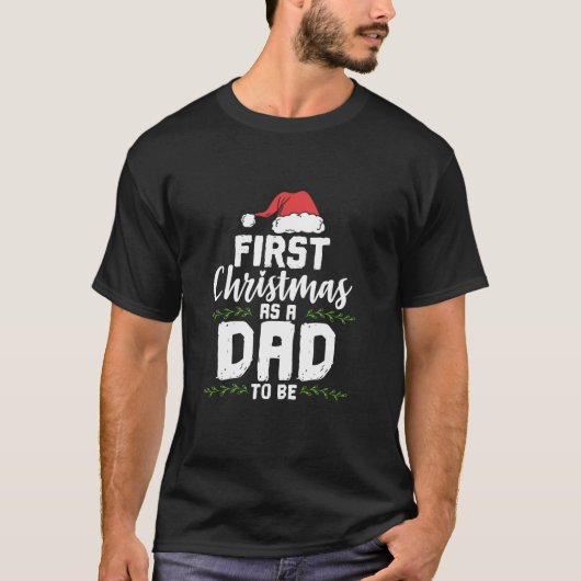 Erste Weihnachten als Vater, um Zukunft Vater Xma T-Shirt (Vorderseite)