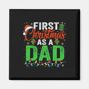 Erste Weihnachten als Vater Weihnachten Weihnachte Magnet