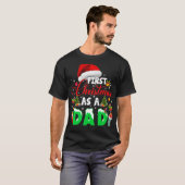 Erste Weihnachten als Vater Weihnachtsmannmütze Ug T-Shirt (Vorne ganz)