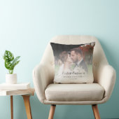 Erste Weihnachten als Verheiratete Hochzeit Foto C Kissen (Stuhl )