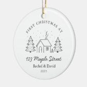 Erste Weihnachten an unserer neuen Adresse - Minim Keramik Ornament (Links)