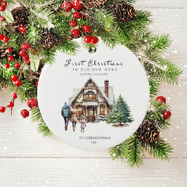 Erste Weihnachten auf unserer neuen Zuhause | 1 Ki Keramik Ornament