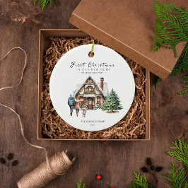 Erste Weihnachten auf unserer neuen Zuhause | 1 Ki Keramik Ornament