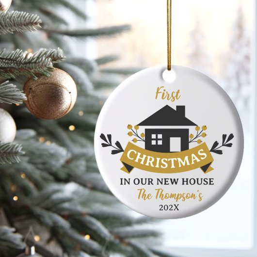 Erste Weihnachten auf unserer neuen Zuhause Ornament