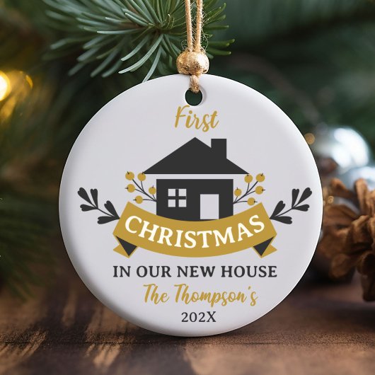 Erste Weihnachten auf unserer neuen Zuhause Ornament
