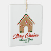 Erste Weihnachten bei unserem neuen Zuhause-Orname Keramikornament (Rechts)