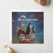 Erste Weihnachten Drei Magie der Alten Reisen weit Mitteilungskarte (Vorderseite/Rückseite Beispiel)