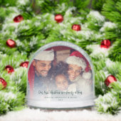 Erste Weihnachten Fotos mit dem Haustier Custom Schneekugeln (Weihnachten)