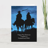 Erste Weihnachten gemeinsam als Ehemann und Ehefra Karte (Vorderseite)