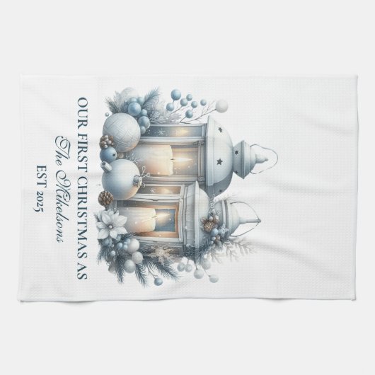 Erste Weihnachten Geschirrtuch (Horizontal)