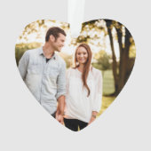 Erste Weihnachten Herr | Frau Gold Diamonds Keepak Ornament (Rückseite)