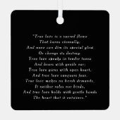 Erste Weihnachten Herr & Mrs. Holiday Wedding Foto Ornament Aus Metall (Rückseite)