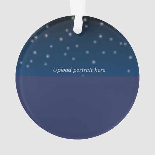 Erste Weihnachten im Himmel 2021 - Bilderverzierun Ornament (Rückseite)