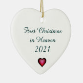 Erste Weihnachten im Himmel 2021 Keramik Ornament (Rechts)