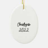 Erste Weihnachten im neuen Haus Keramik Ornament (Hinten)