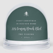 Erste Weihnachten im New Zuhause Foto Schneekugeln (Vorderseite)