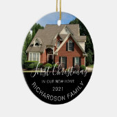 Erste Weihnachten in der neuen Zuhause Vollständig Keramik Ornament (Rechts)