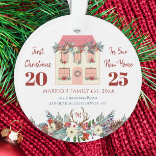Erste Weihnachten in der New Zuhause Housewarming- Ornament