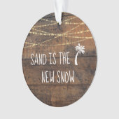 Erste Weihnachten in Florida Dated Palm Tree Holid Ornament (Vorderseite)