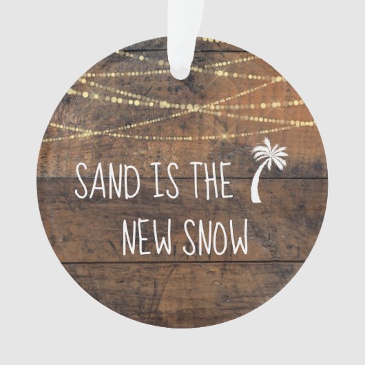 Erste Weihnachten in Florida Dated Palm Tree Holid Ornament (Vorderseite)