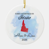 Erste Weihnachten in Idaho Staat Ornament (Vorne)