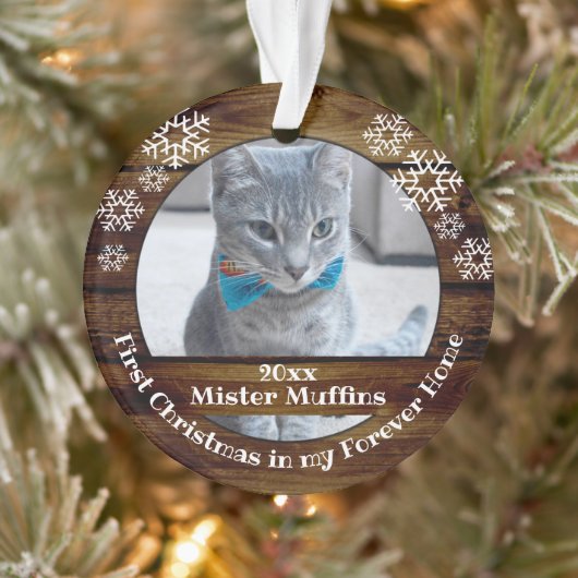 Erste Weihnachten in meinem Forever Zuhause Cat Do Ornament (Baum)