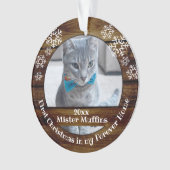 Erste Weihnachten in meinem Forever Zuhause Cat Do Ornament (Vorderseite)