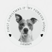 Erste Weihnachten in meiner Forever-Zuhause | Chri Ornament Aus Metall (Vorderseite)