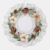 Erste Weihnachten in New Zuhause Boho Ornament Karte (Rückseite)