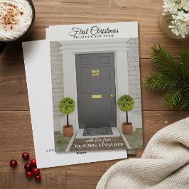 Erste Weihnachten in New Zuhause Holiday Card