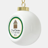 Erste Weihnachten in New Zuhause Keramik Kugel-Ornament (Rechts)