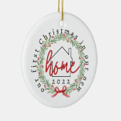 Erste Weihnachten in New Zuhause Ornament (Rechts)