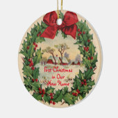 Erste Weihnachten in New Zuhause Ornament (Links)