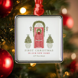 Erste Weihnachten in New Zuhause Ornament Aus Metall