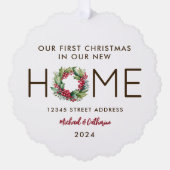 Erste Weihnachten in New Zuhause - Ornament Karte (Vorderseite)