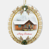 Erste Weihnachten in New Zuhause-Ornament Keramik Ornament (Links)