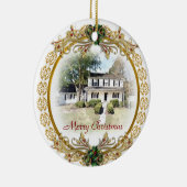 Erste Weihnachten in New Zuhause-Ornament Keramik Ornament (Rechts)