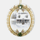 Erste Weihnachten in New Zuhause-Ornament Keramikornament (Links)