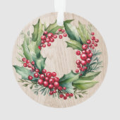 Erste Weihnachten in New Zuhause Rustic Imitats Wo Ornament (Rückseite)