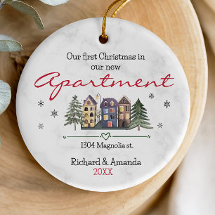Erste Weihnachten in unserem neuen Apartment niedl Keramik Ornament