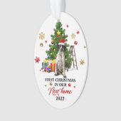 Erste Weihnachten in unserem neuen Haus 2022 | Nie Ornament (Vorderseite)