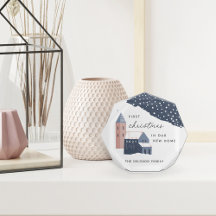 Erste Weihnachten in unserem neuen Zuhause-Akrylbl