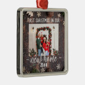 Erste Weihnachten in unserem neuen Zuhause-Chic-Fo Ornament Aus Metall (Rechts)