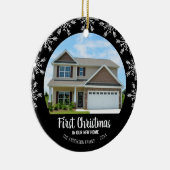 Erste Weihnachten in unserem neuen Zuhause Foto Bl Keramik Ornament (Rechts)