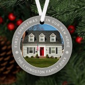 Erste Weihnachten in unserem neuen Zuhause Grau Cu Ornament